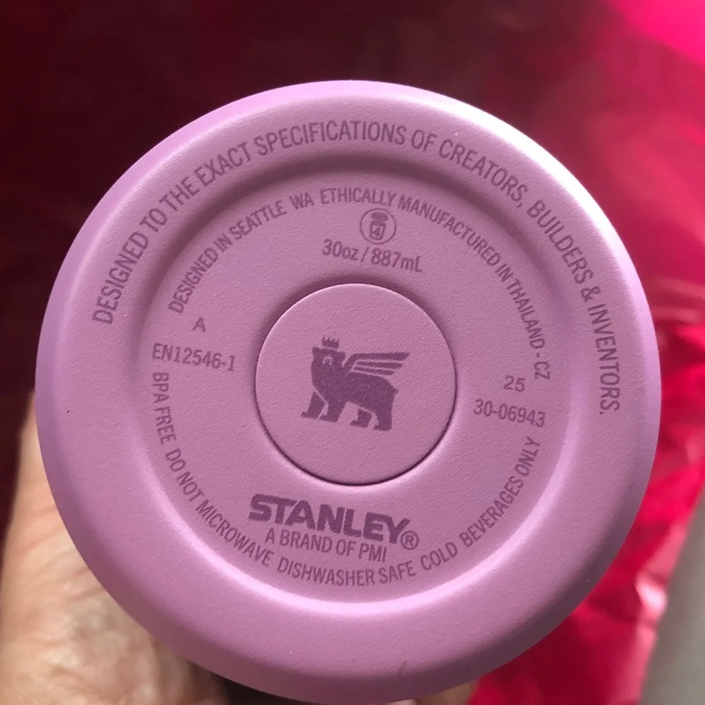 Stanley Lavender Flip Straw Tumbler with Silver Trim - Picture 4 of 6